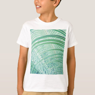 Zacht groen Plant Palm Leaf T-shirt