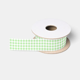 Zacht groen poka Dots Ribbon Satijnen Lint