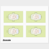 Zacht Groen Rechthoekige Sticker (Vel)