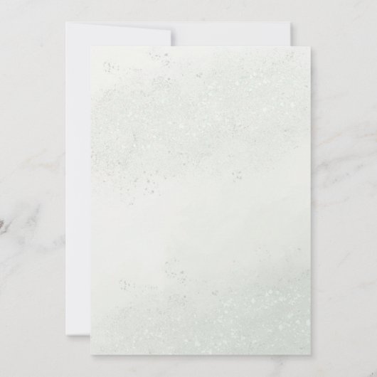 Zacht Groen & Roze Glitter Bloemen Zoet 16 Verjaar Kaart (Achterkant)