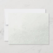 Zacht Groen & Roze Glitter Bloemen Zoet 16 Verjaar Save The Date (Achterkant)