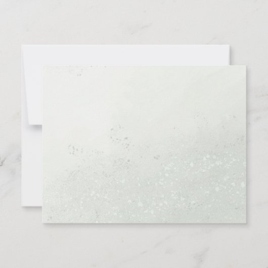 Zacht Groen & Roze Glitter Bloemen Zoet 16 Verjaar Save The Date (Achterkant)