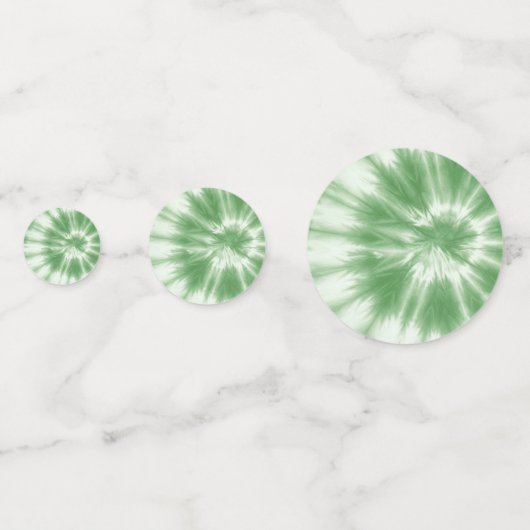 Zacht Groen Stropdas-Dye Tafel Confetti (Achterkanten)