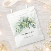 Zacht groen Succulent Bruiloft Bloemen Botanisch Bedankzakje (Geknipt)
