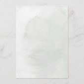 Zacht groen tropische bloemen bruiloft informatie informatiekaartje (Achterkant)