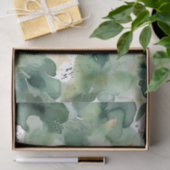 Zacht Groen Waterverf Modern Pattern Tissuepapier (Geschenk)