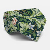 Zacht groen William Morris Wildflower Bloemen Stropdas (Opgerold)