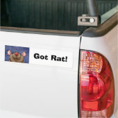 Zacht Hart Rat Bumpersticker (Op Truck)