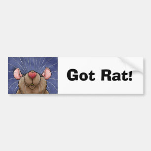 Zacht Hart Rat Bumpersticker