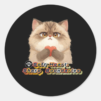 zacht hart ronde sticker
