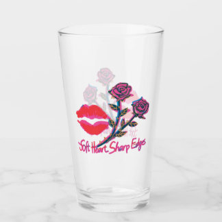 Zacht Hart Scherpe Randen Gotische Lippenstift Kus Glas