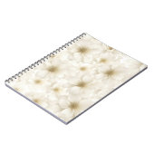 Zacht Ivoor Bloemen Abstract Notitieboek (Linkerzijde)