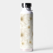 Zacht Ivoor Bloemen Abstract Waterfles (Links)