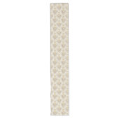 Zacht Ivoor Damask Table Runner bruiloft of evenem Lange Tafelloper (Voorkant)