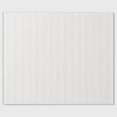 Zacht ivoor en wit gestreept Baby shower Cadeaupapier (Vlak)