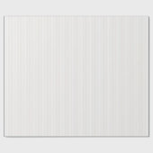 Zacht ivoor en wit gestreept Baby shower Cadeaupapier (Vlak)