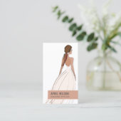 ZACHT IVOOR WIT ROEST TROUWJURK BRUIDSJURK VISITEKAARTJE (Staand voorkant)