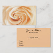 Zacht Ivory-Roos Visitekaartje (Voorkant / Achterkant)