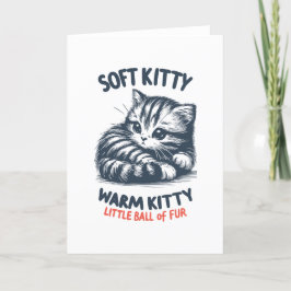 Zacht Kat Bedankkaart