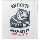 Zacht Kat Douchegordijn (Voorkant)