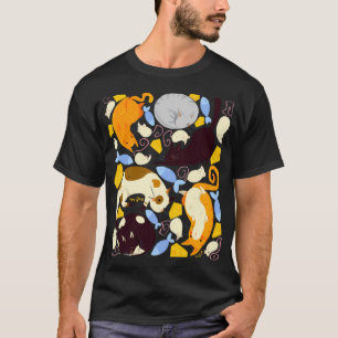 Zacht kat- en muispatroon t-shirt