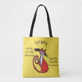 Zacht Kat - Kat - Tote Bag (Voorkant)