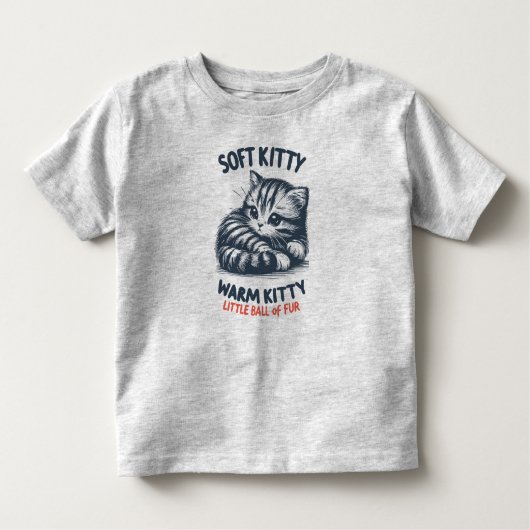 Zacht Kat Kinder Shirts (Voorkant)