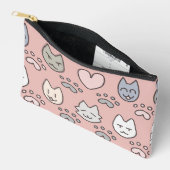 Zacht Kat Motief Etui (Open)