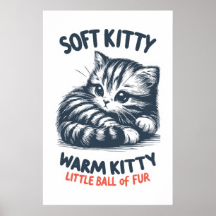Zacht Kat Poster