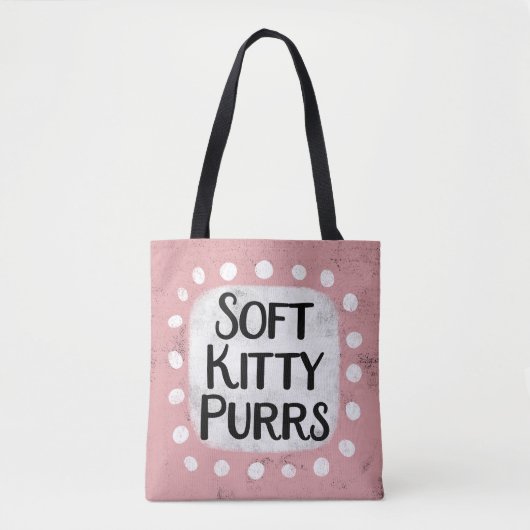 Zacht Kat Spint Canvas tas (Voorkant)