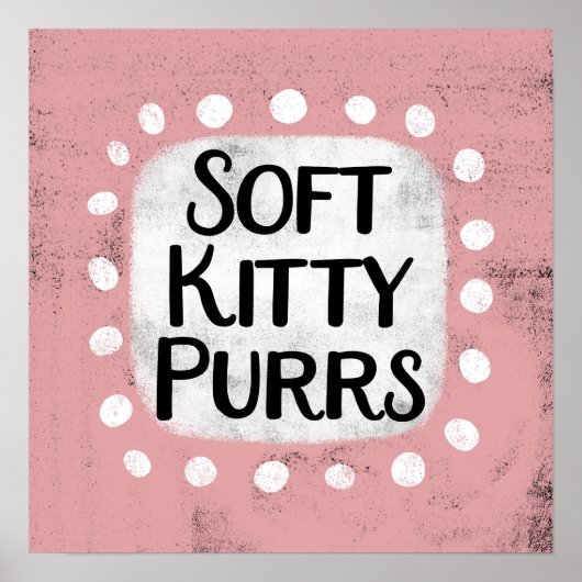 Zacht Kat Spint Posters muurkunst (Voorkant)