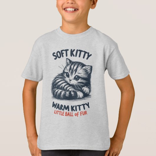 Zacht Kat T-shirt (Voorkant)