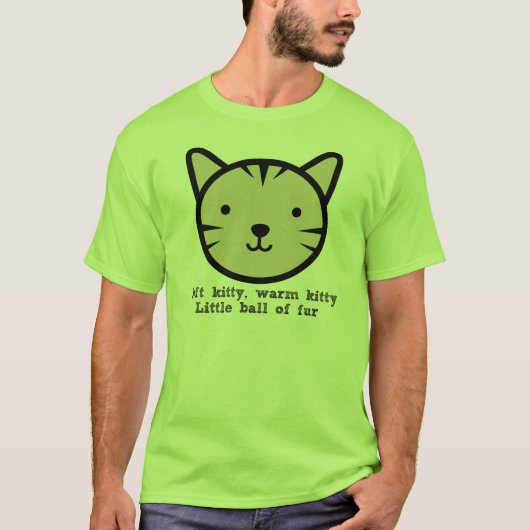 Zacht Kat, Warm Kat, Kleine Koek van de Rot T-shirt (Voorkant)