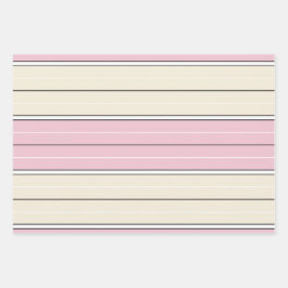 Zacht Kleur Verticaal Streeppatroon Design Inpakpapier Vel