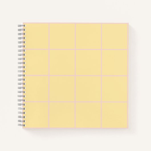 Zacht Kleur Verticaal Streeppatroon Ontwerp Notitieboek (Voorkant)