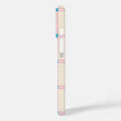 Zacht Kleur Verticale Streep Patroon Punt Ontwerp Case-Mate iPhone Case (Achterkant / Links)