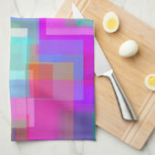 Zacht kleurennet theedoek (Quarter Fold)