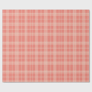 Zacht Koraal Plaid Cadeaupapier