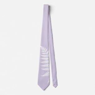 Zacht Lavendel Witte Varens Eenvoudig Elegante Tro Stropdas