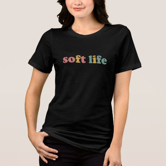 zacht leven Tri-Blend shirt (Voorkant)