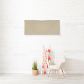 Zacht licht beige achtergrond - Wedding Design Spandoek (Insitu)