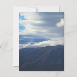 Zacht licht boven Mount Bogong Briefkaart