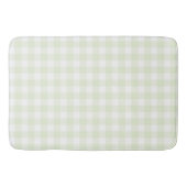 Zacht Licht Groene Gingham Buffalo Check Plakken Badmat (Voorkant)