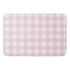 Zacht licht roze Gingham Buffalo Check Plaid Badmat