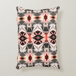 Zacht licht tot donker, roodzalm tot grijs accent kussen