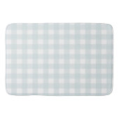 Zacht lichtblauw Gingham Buffalo Check Plaid Badmat (Voorkant)