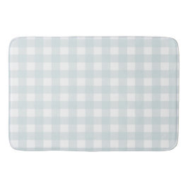 Zacht lichtblauw Gingham Buffalo Check Plaid Badmat