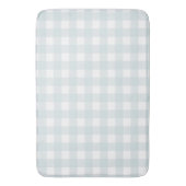 Zacht lichtblauw Gingham Buffalo Check Plaid Badmat (Voorkant Verticaal)