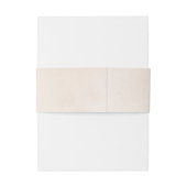 Zacht lichtdeeg heeft neutale bruiloft uitnodigingen wikkel (Achterkant Voorbeeld)