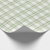 Zacht lichtgroen wit, gecomprimeerd huisvest cadea cadeaupapier (Hoek)